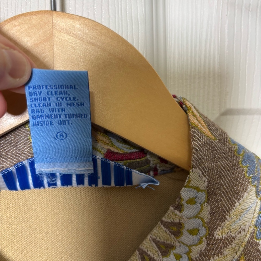 Doncaster Cottagecore Tapestry Jacket Womens 10 Wool Silk Blend Victorian Luxury - Picture 11 of 13